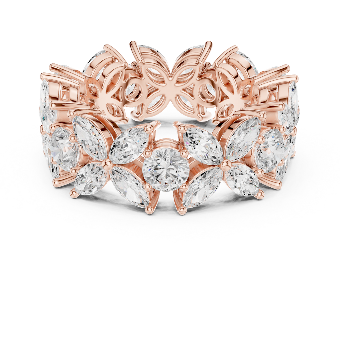 Brilliant Pave Lab Grown Diamond Ring