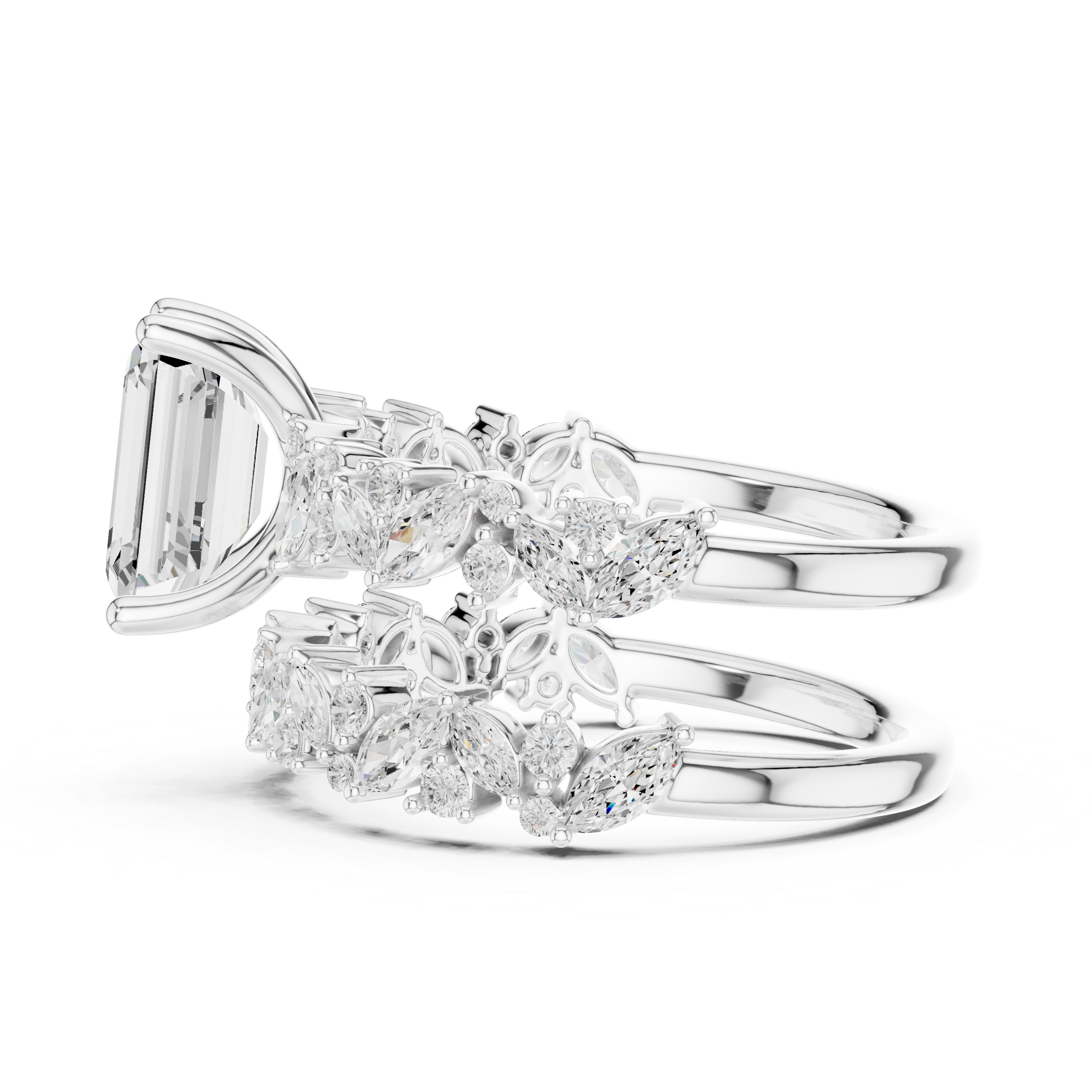 Twisted Vine Lab Grown Diamond Ring