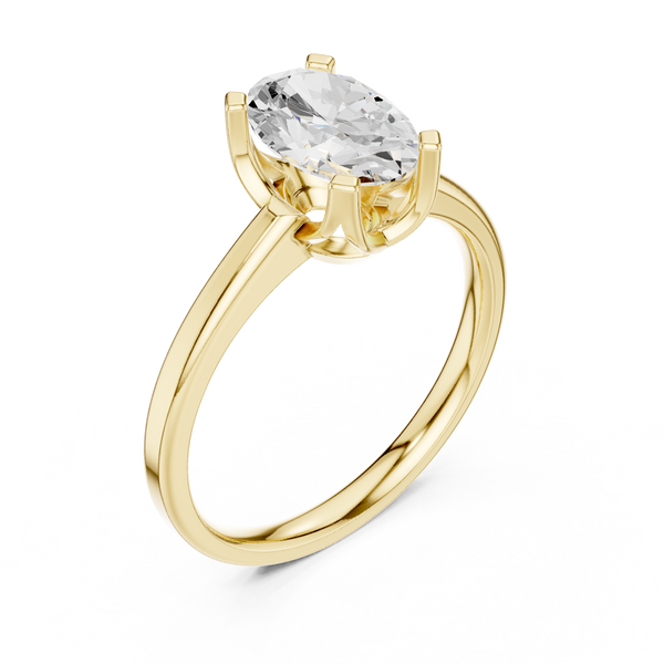 Velvet Smooth Lab Grown Diamond Ring
