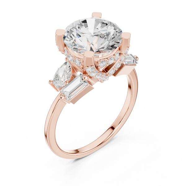 Sleek Line Lab Grown Diamond Ring