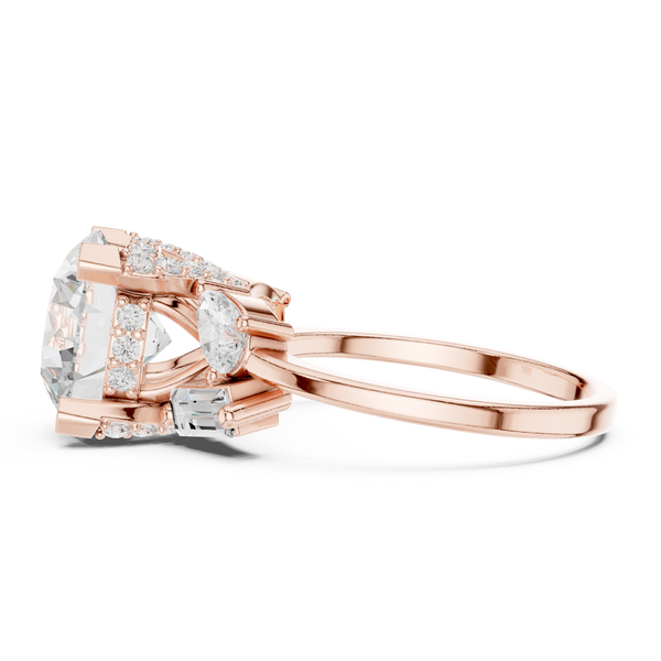 Sleek Line Lab Grown Diamond Ring