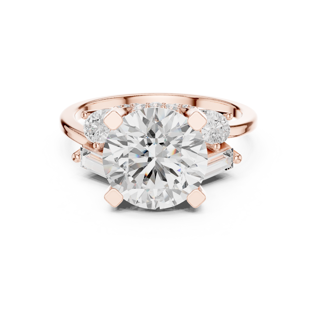 Sleek Line Lab Grown Diamond Ring