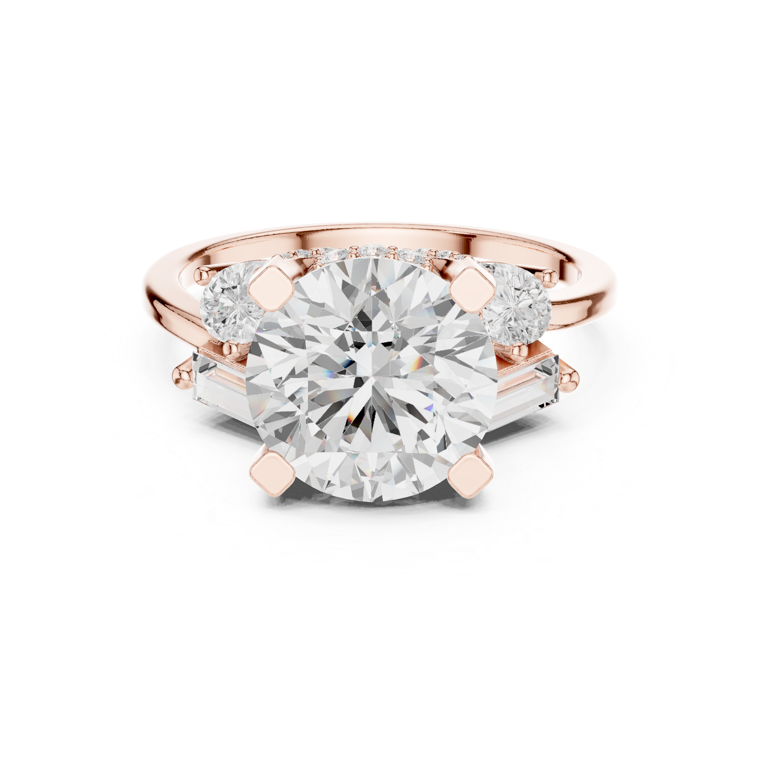 Sleek Line Lab Grown Diamond Ring