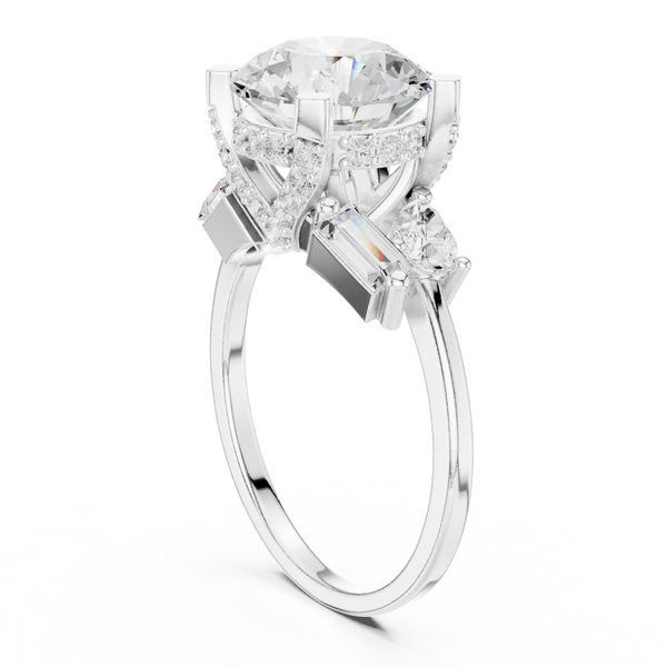 Sleek Line Lab Grown Diamond Ring