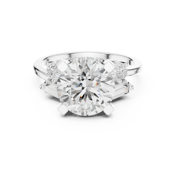 Sleek Line Lab Grown Diamond Ring