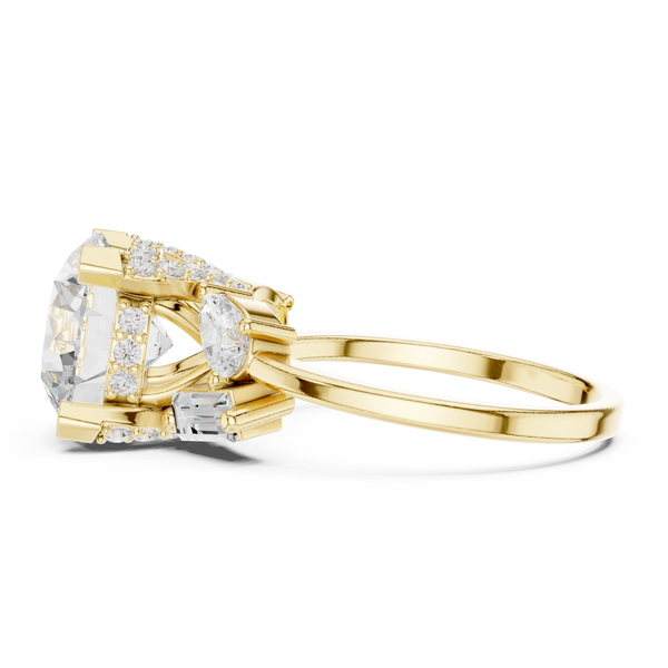 Sleek Line Lab Grown Diamond Ring