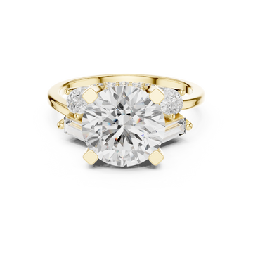 Sleek Line Lab Grown Diamond Ring