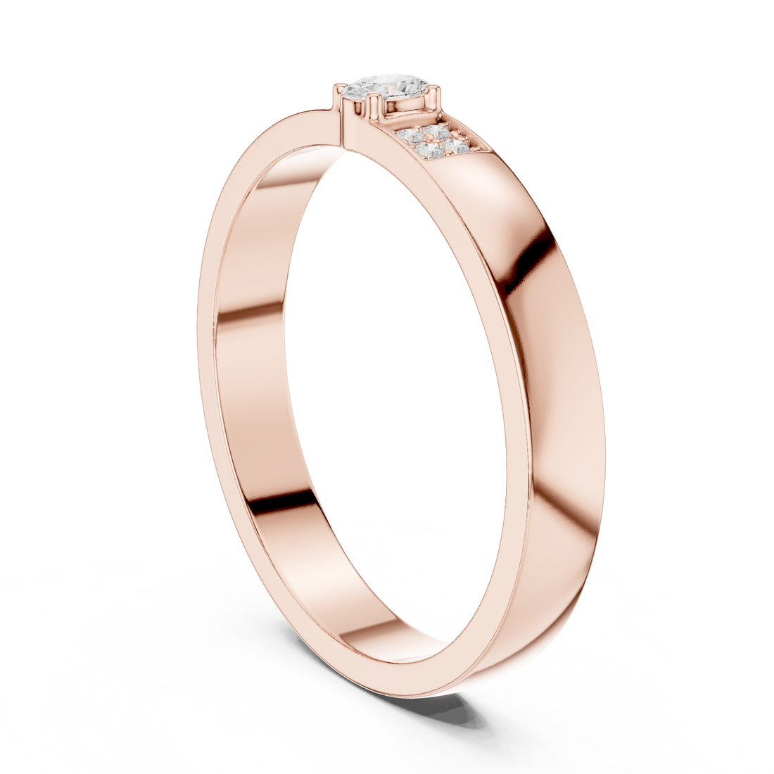 Modern Edge Lab Grown Diamond Ring
