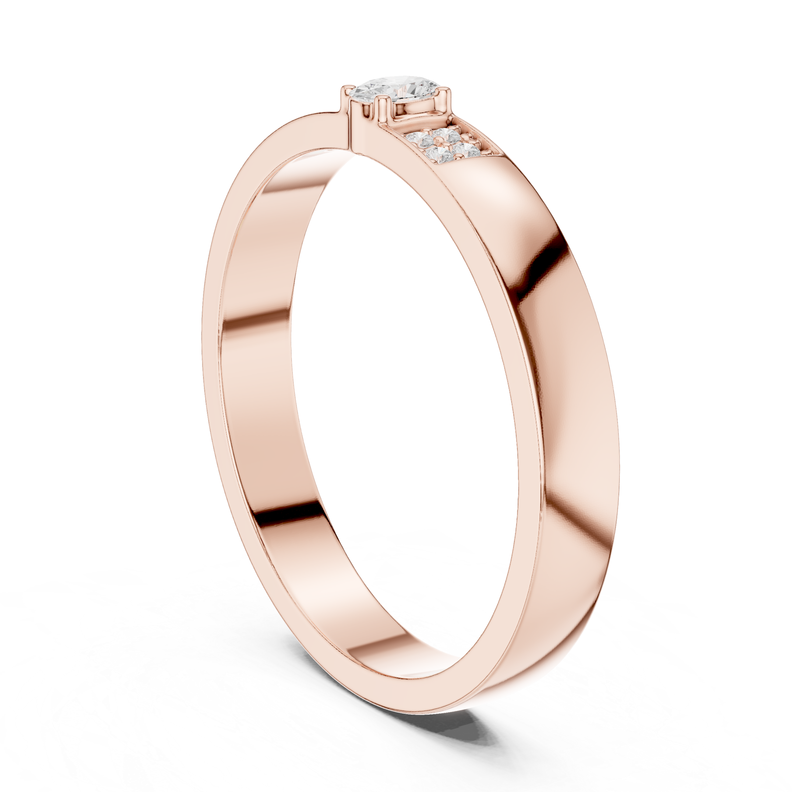 Modern Edge Lab Grown Diamond Ring