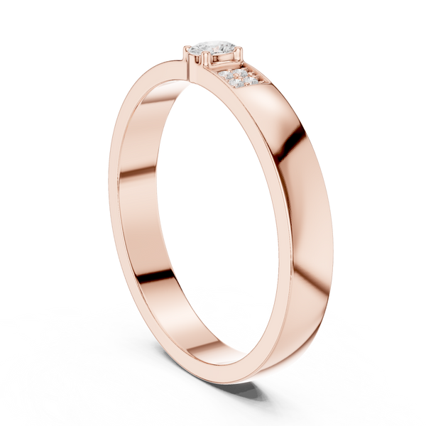 Modern Edge Lab Grown Diamond Ring