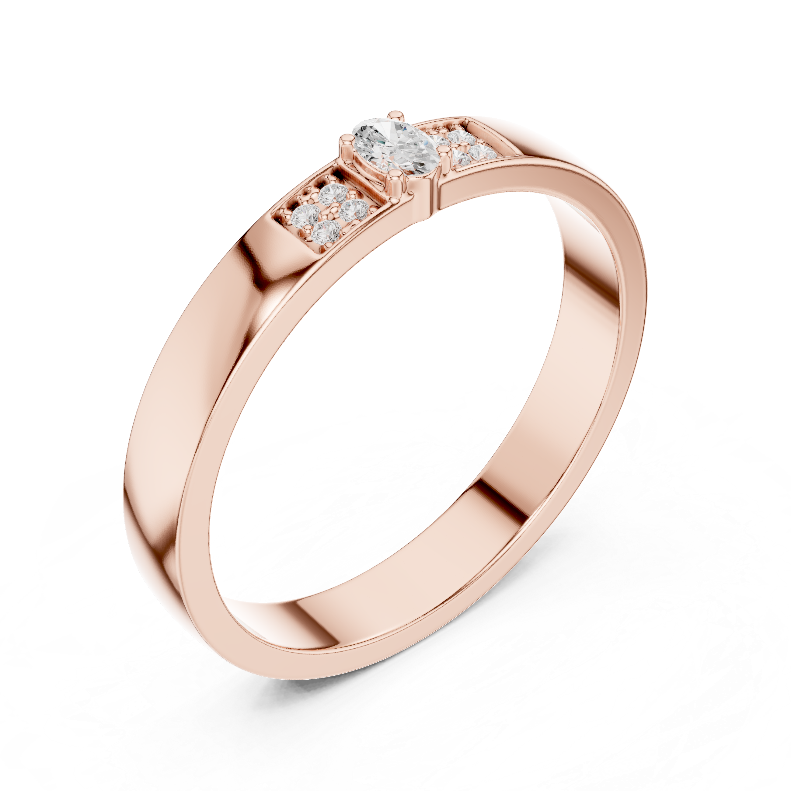 Modern Edge Lab Grown Diamond Ring
