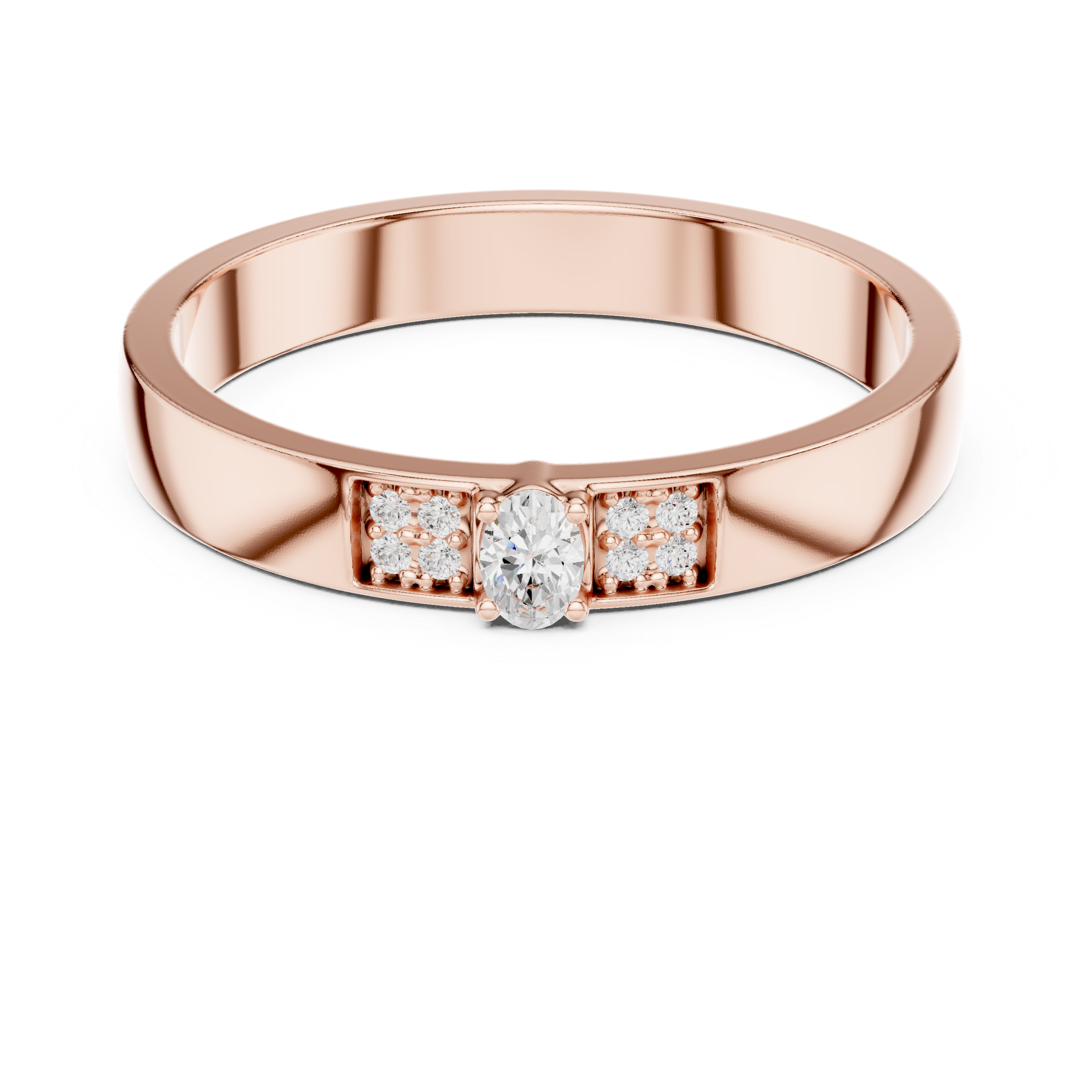 Modern Edge Lab Grown Diamond Ring