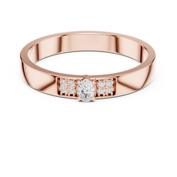 Modern Edge Lab Grown Diamond Ring
