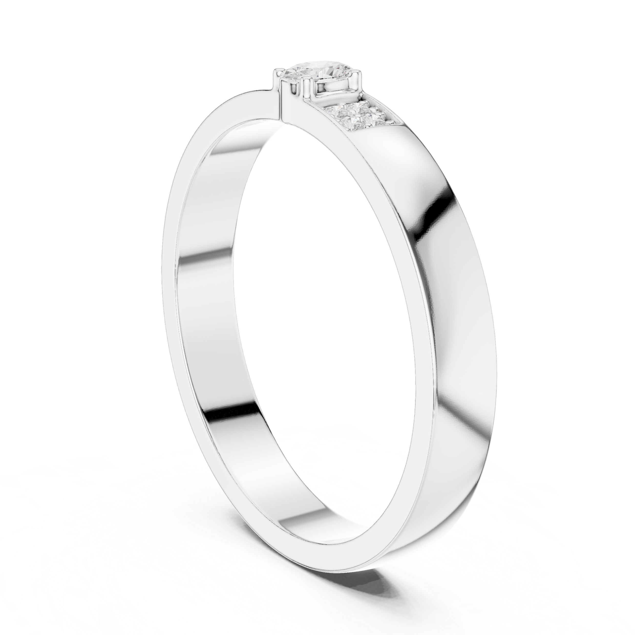 Modern Edge Lab Grown Diamond Ring