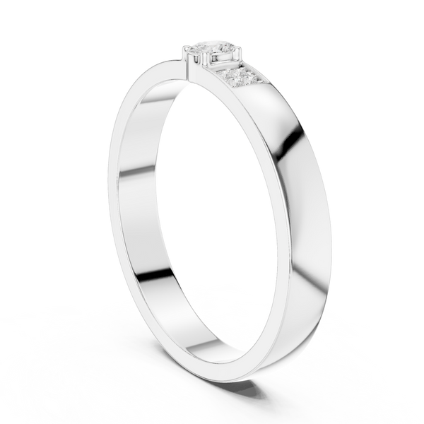 Modern Edge Lab Grown Diamond Ring