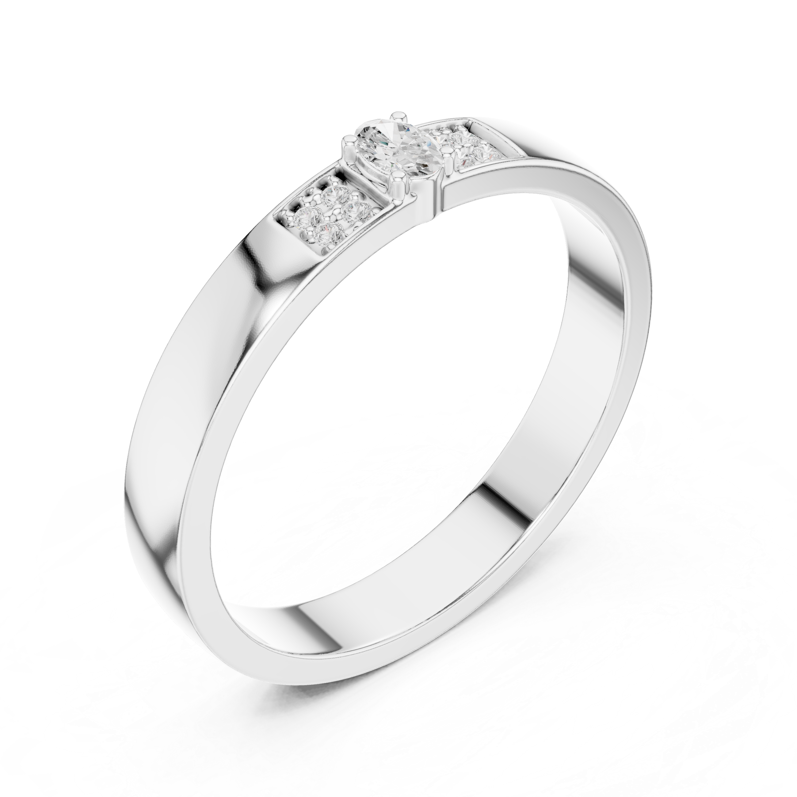 Modern Edge Lab Grown Diamond Ring