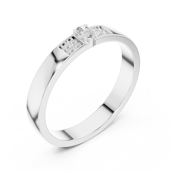 Modern Edge Lab Grown Diamond Ring