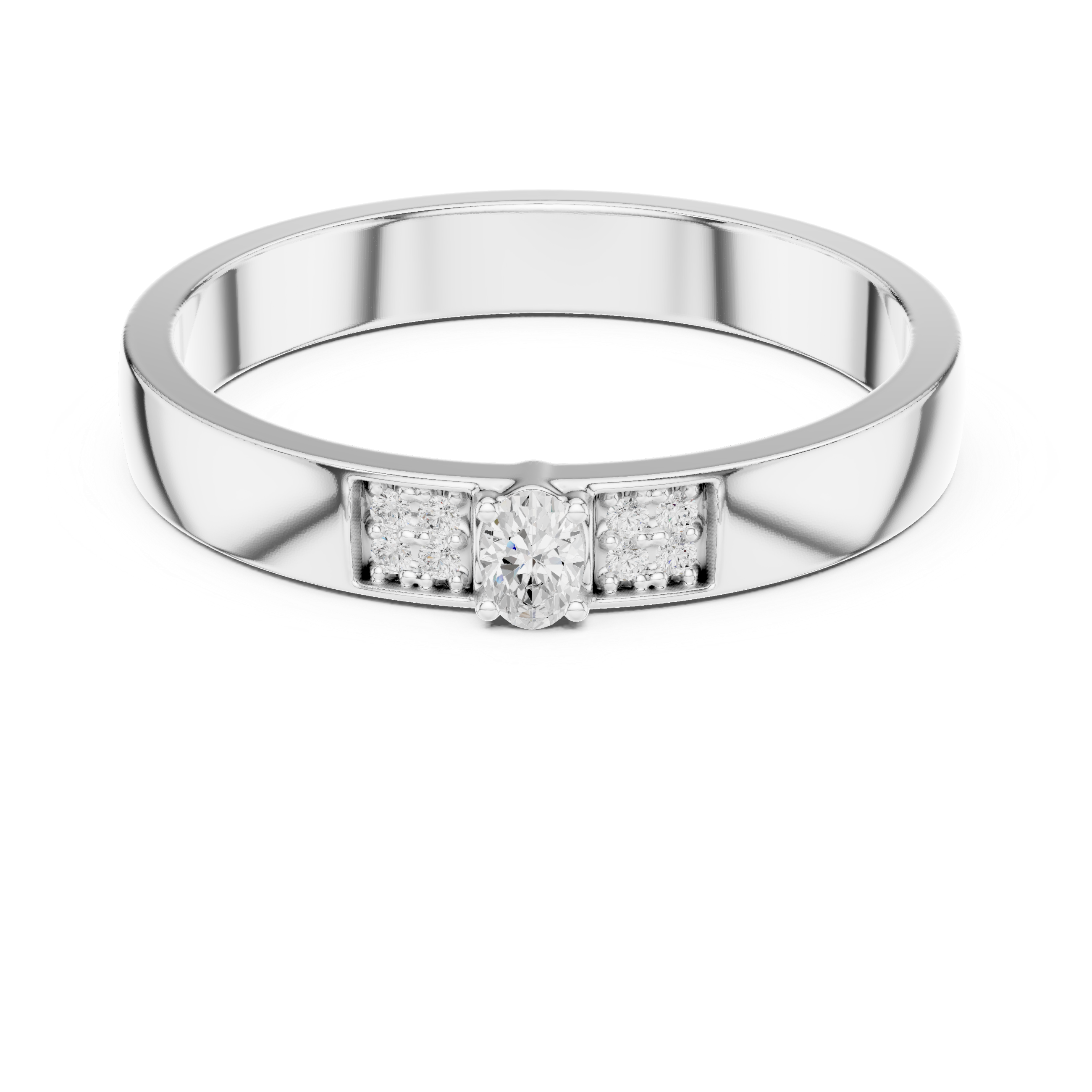 Modern Edge Lab Grown Diamond Ring
