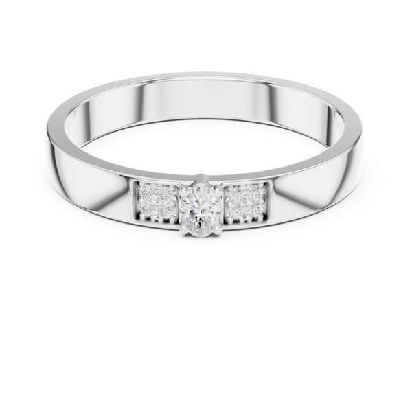 Modern Edge Lab Grown Diamond Ring