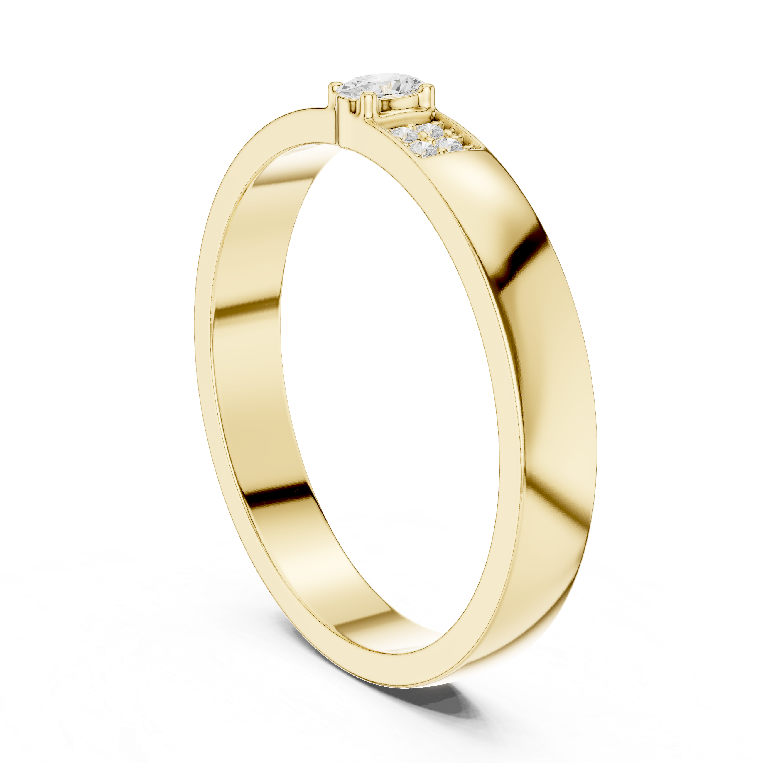 Modern Edge Lab Grown Diamond Ring
