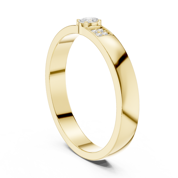 Modern Edge Lab Grown Diamond Ring