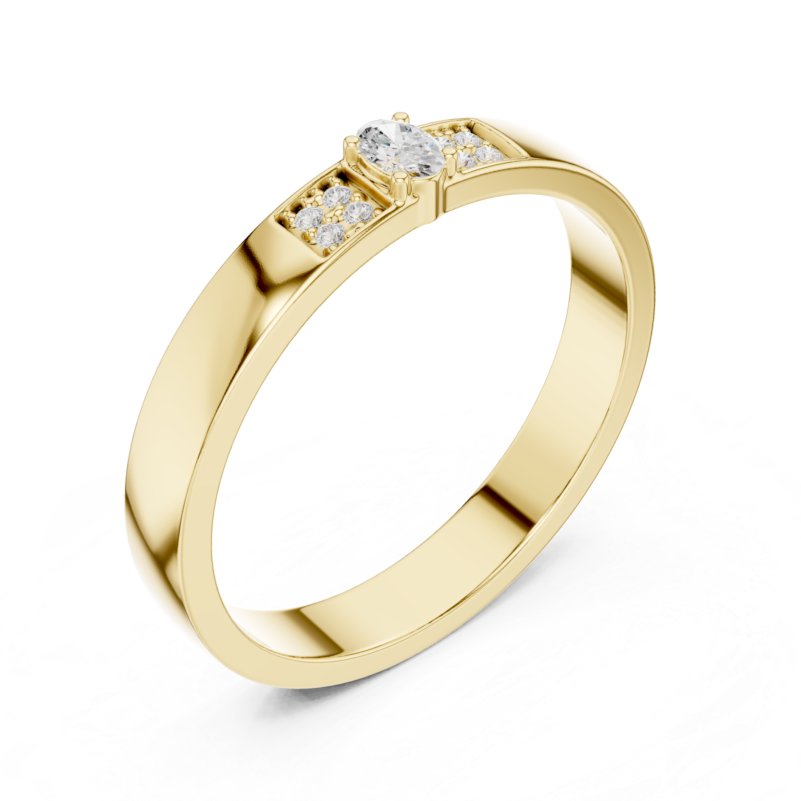 Modern Edge Lab Grown Diamond Ring