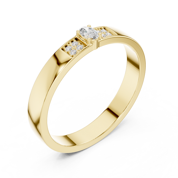 Modern Edge Lab Grown Diamond Ring