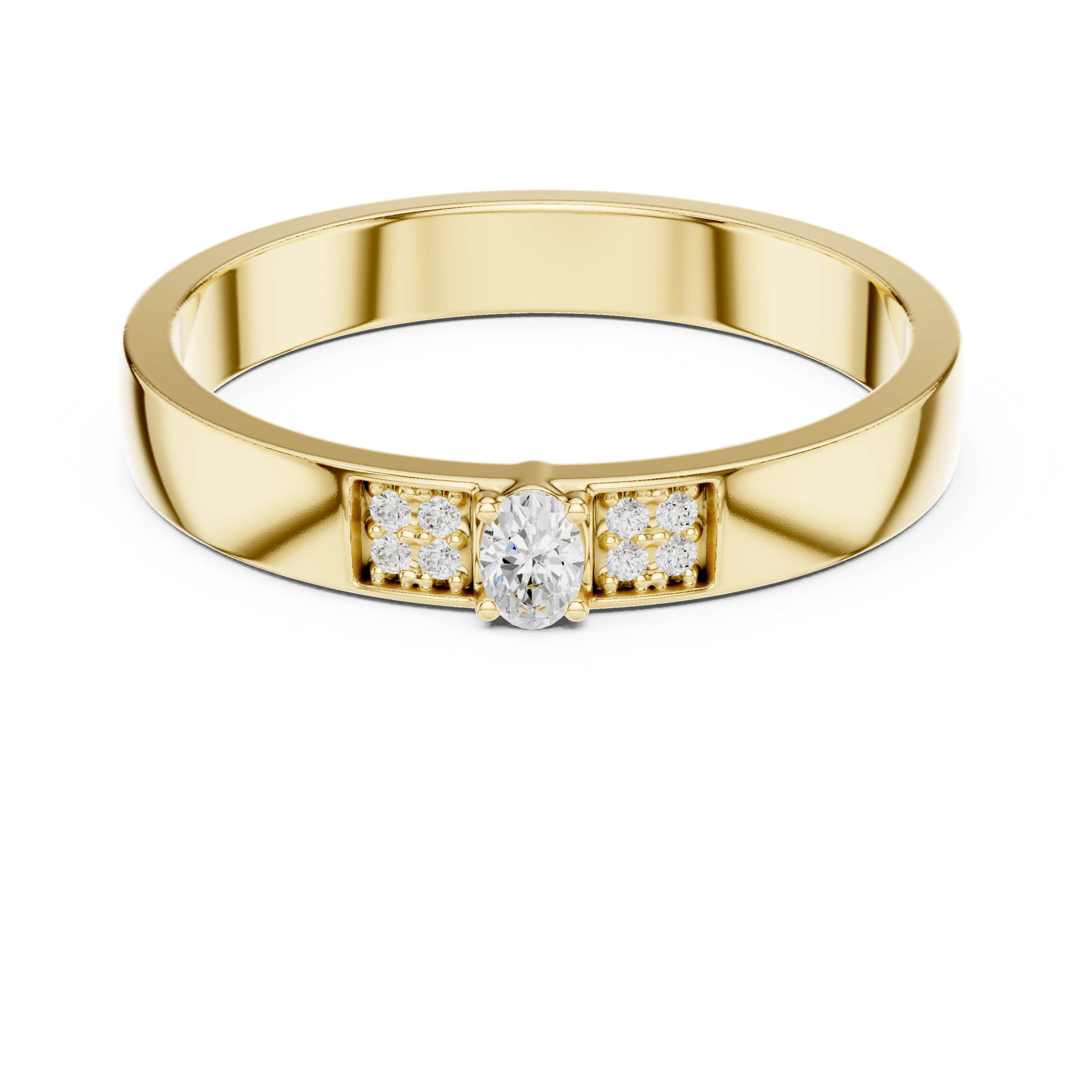Modern Edge Lab Grown Diamond Ring