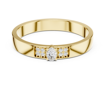 Modern Edge Lab Grown Diamond Ring