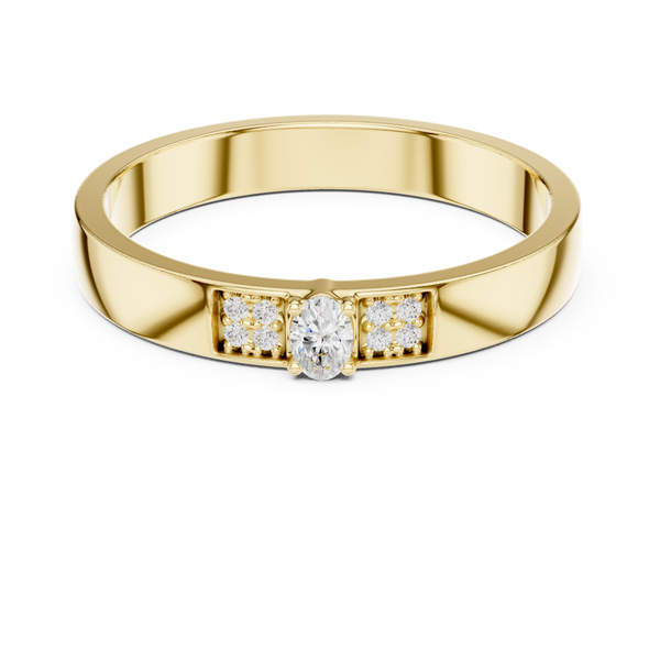 Modern Edge Lab Grown Diamond Ring
