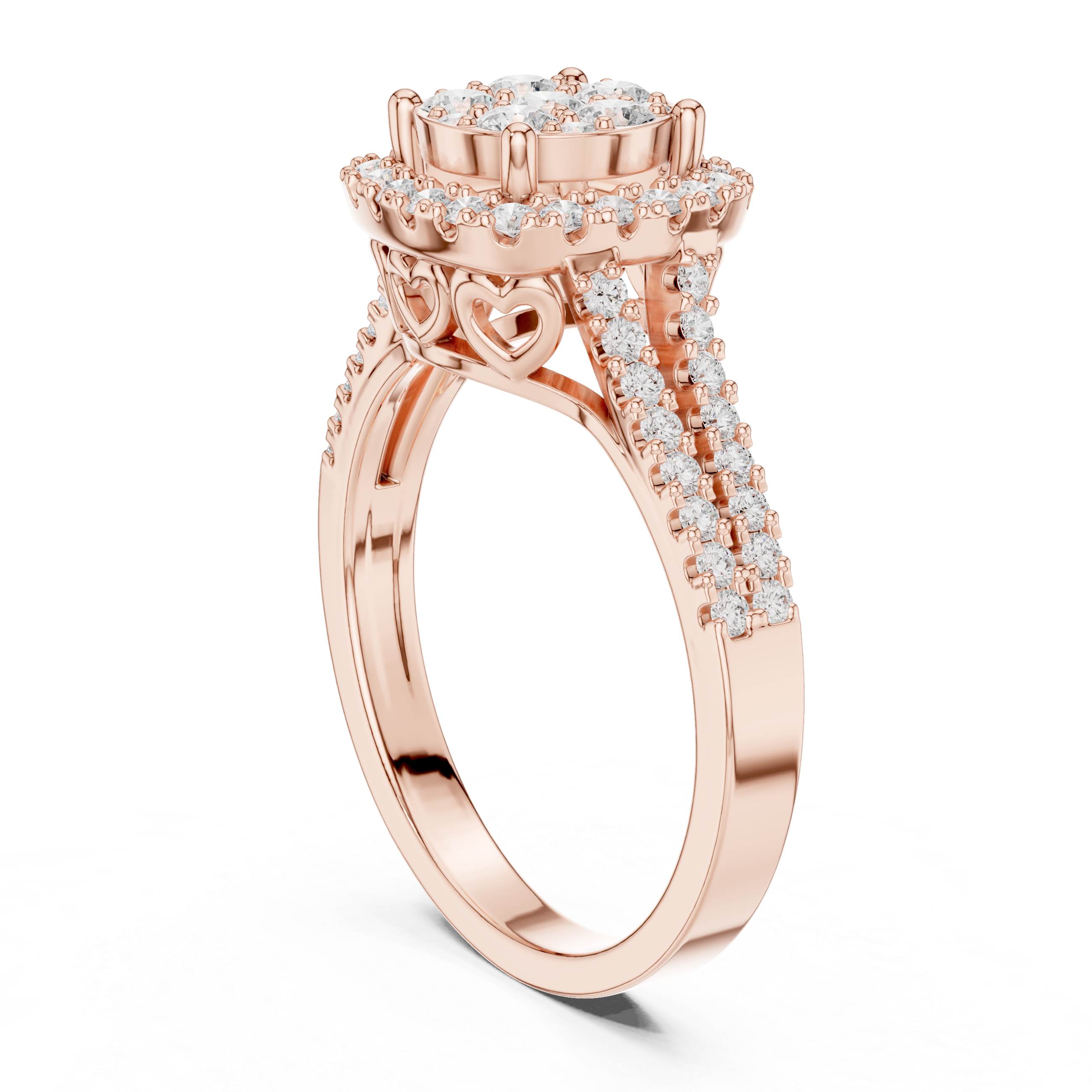 Frost Floral Lab Grown Diamond Ring