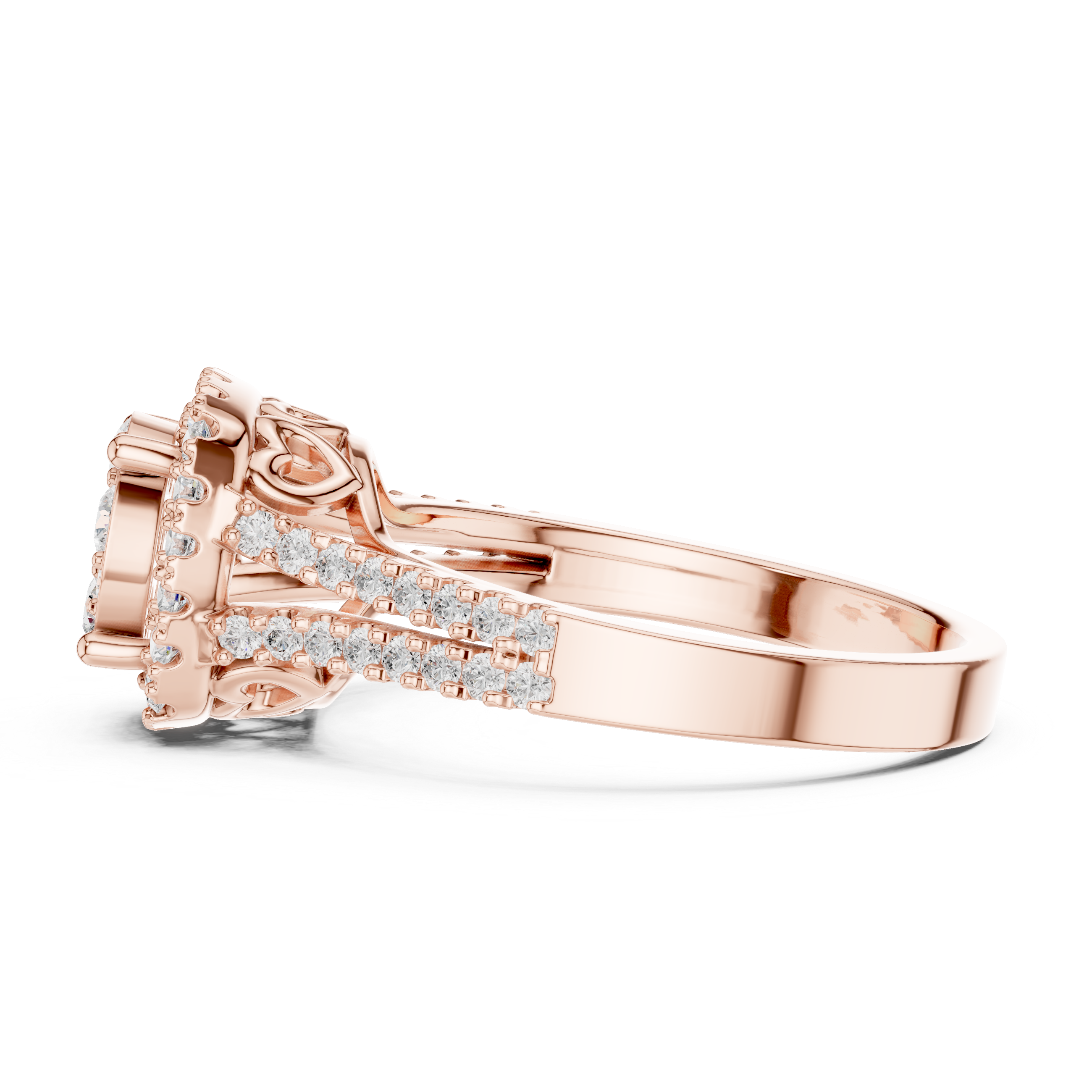 Frost Floral Lab Grown Diamond Ring