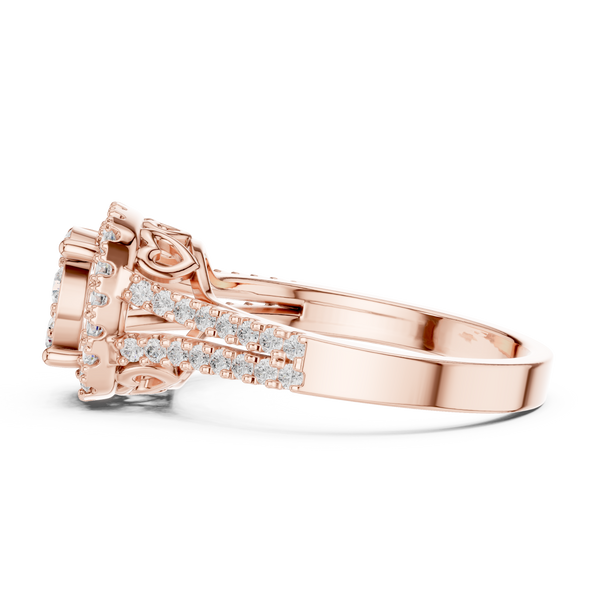 Frost Floral Lab Grown Diamond Ring