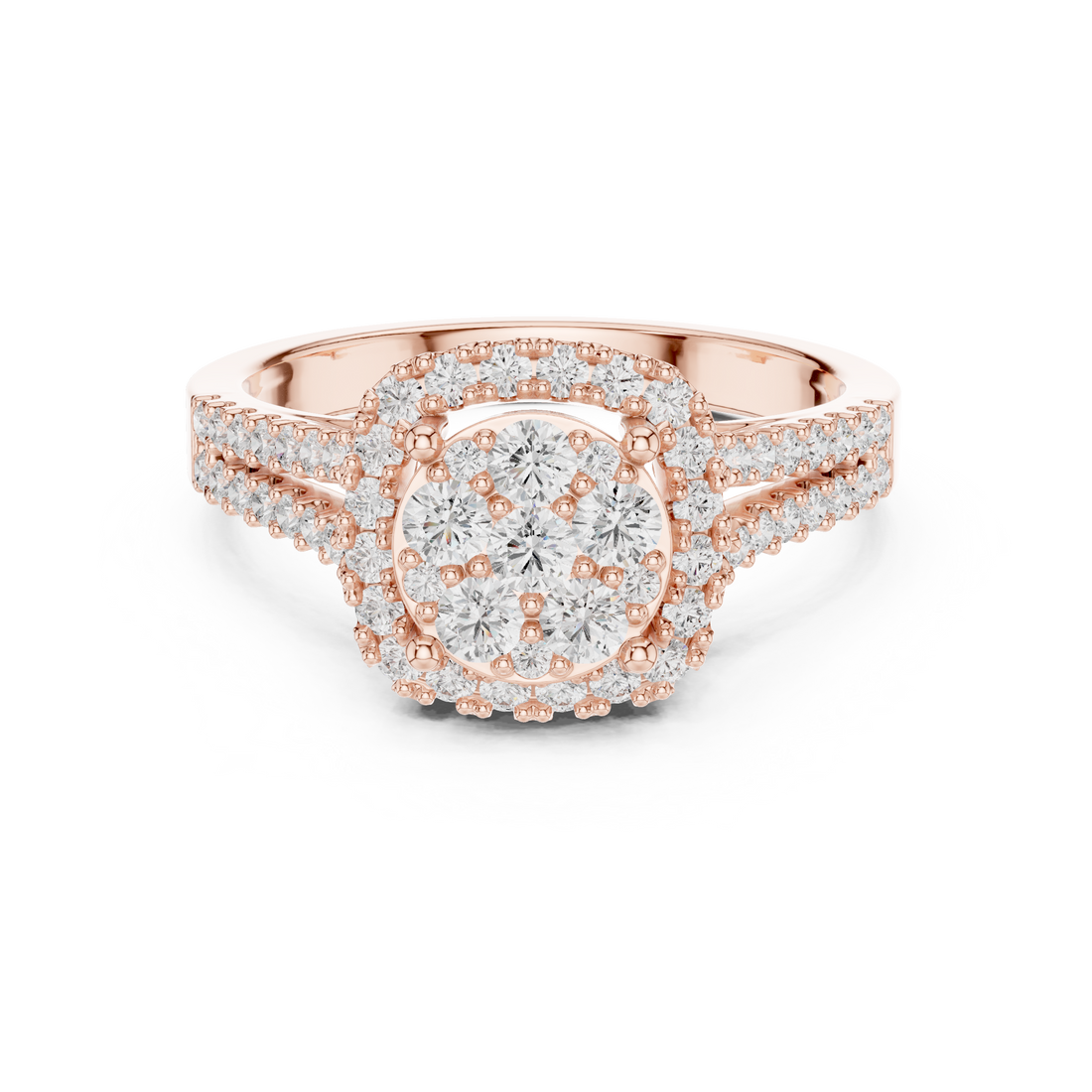 Frost Floral Lab Grown Diamond Ring