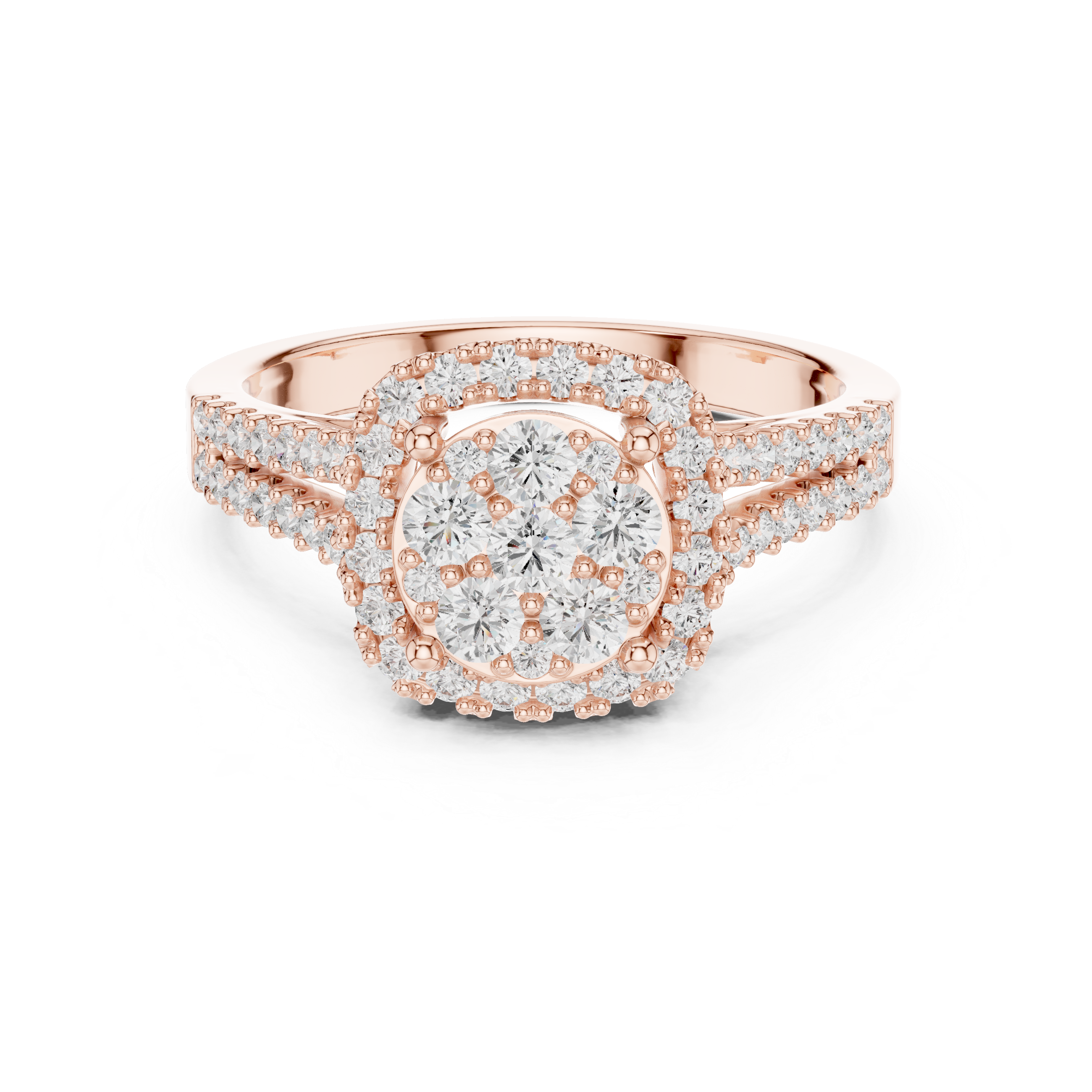 Frost Floral Lab Grown Diamond Ring