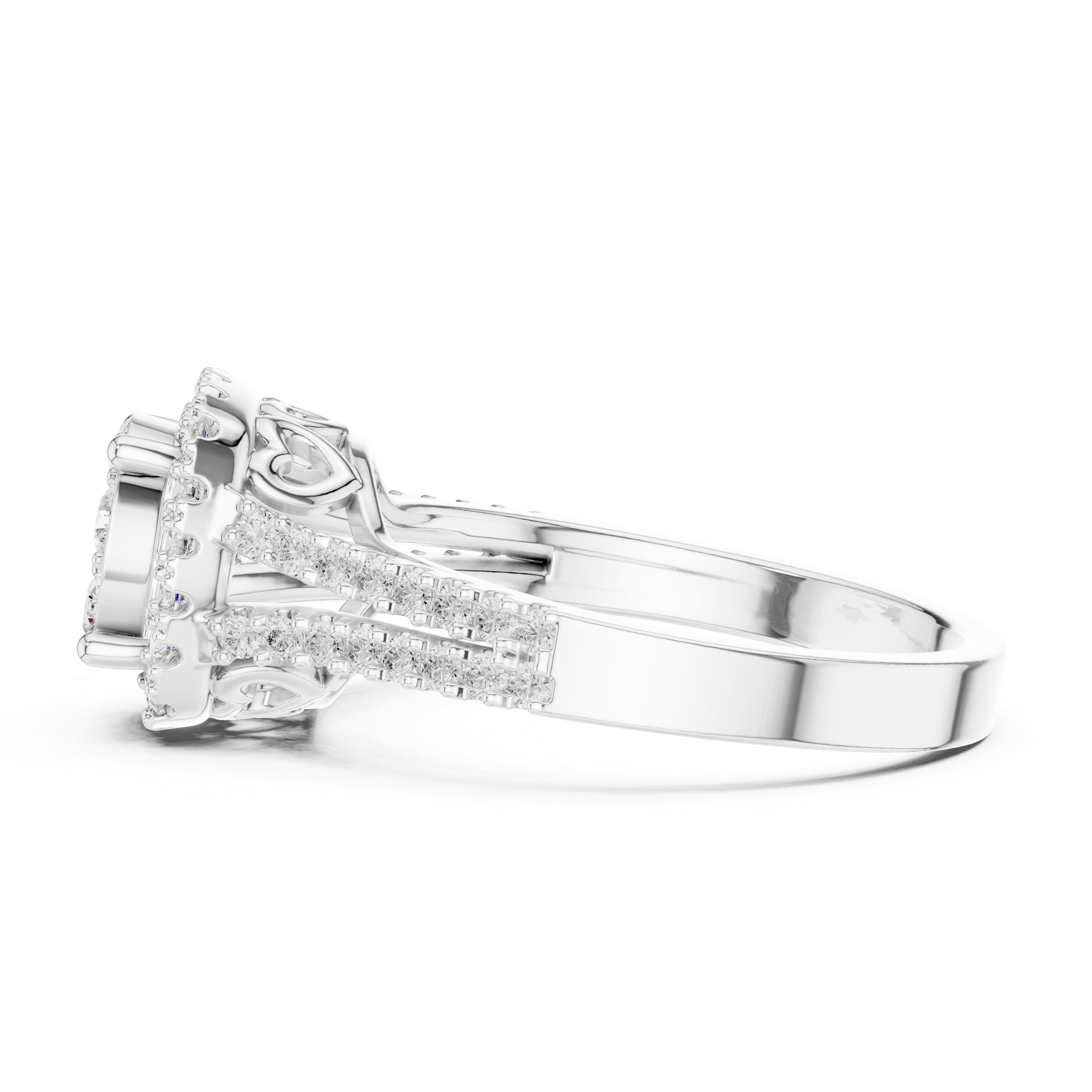 Frost Floral Lab Grown Diamond Ring