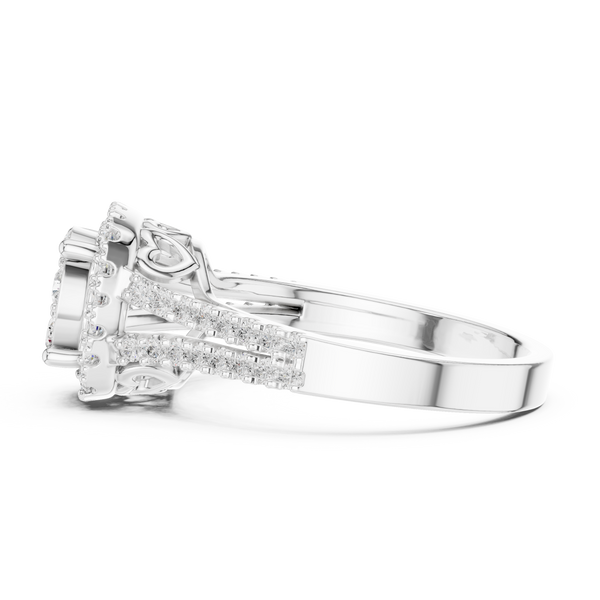 Frost Floral Lab Grown Diamond Ring