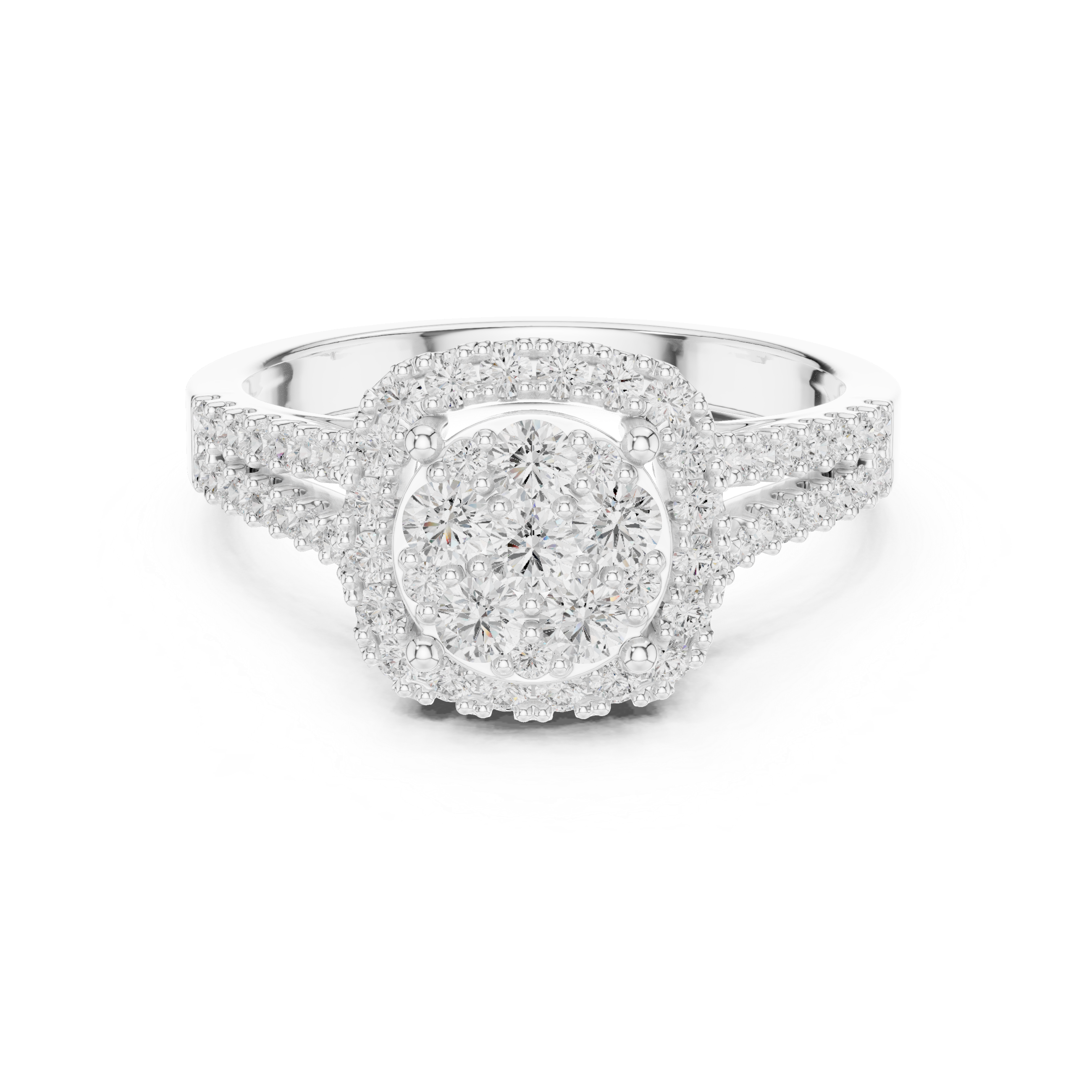 Frost Floral Lab Grown Diamond Ring