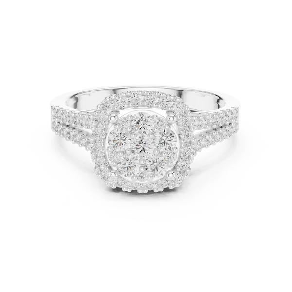 Frost Floral Lab Grown Diamond Ring