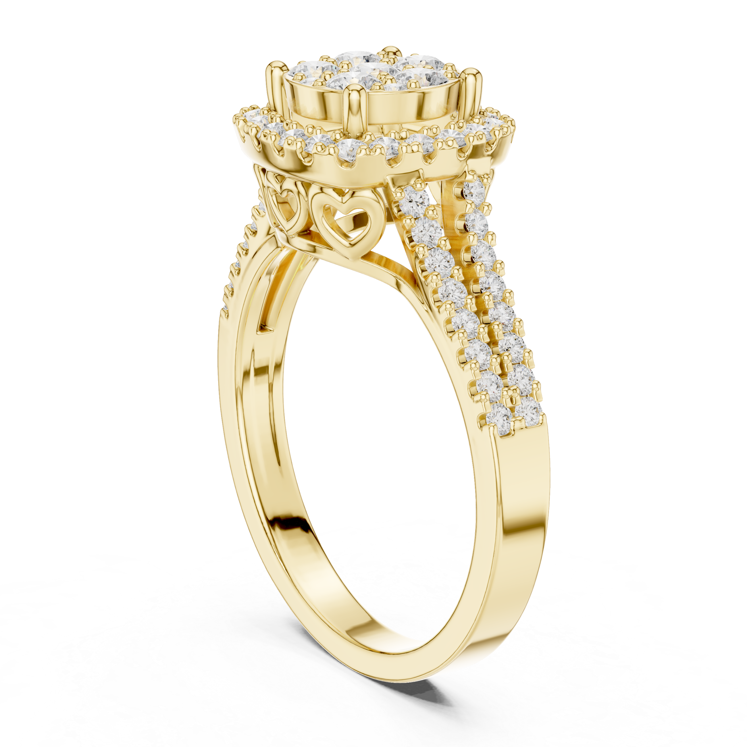 Frost Floral Lab Grown Diamond Ring