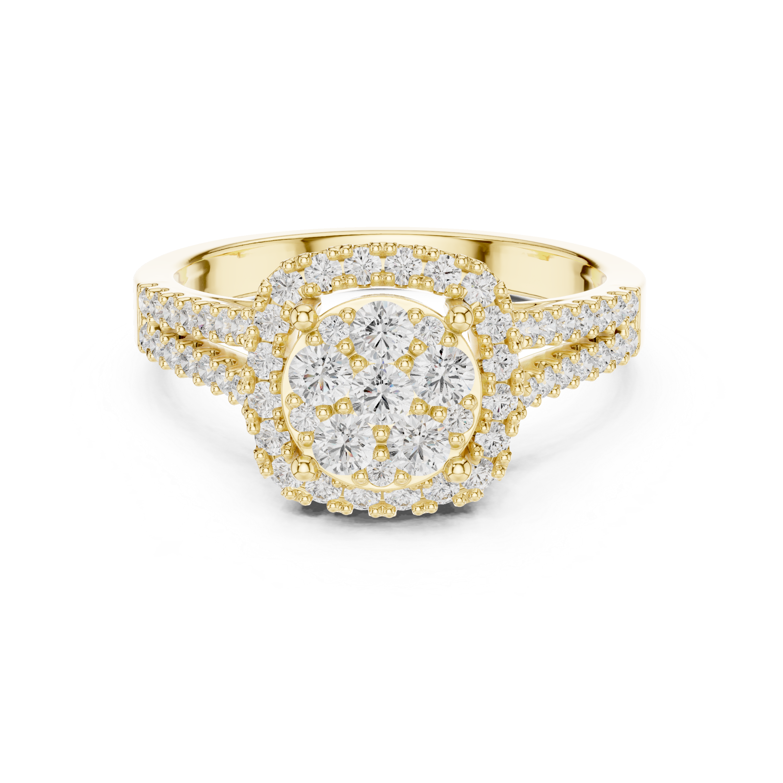 Frost Floral Lab Grown Diamond Ring