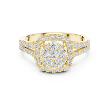 Frost Floral Lab Grown Diamond Ring