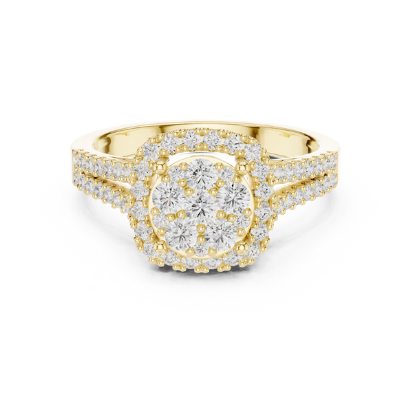 Frost Floral Lab Grown Diamond Ring