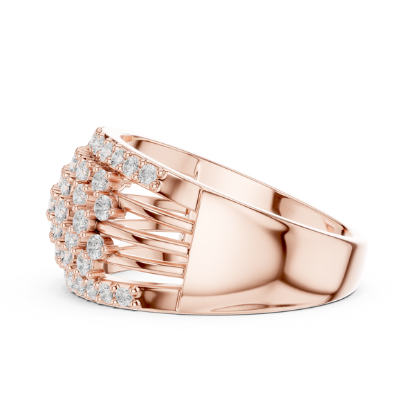 Radiant Ripple Lab Grown Diamond Ring