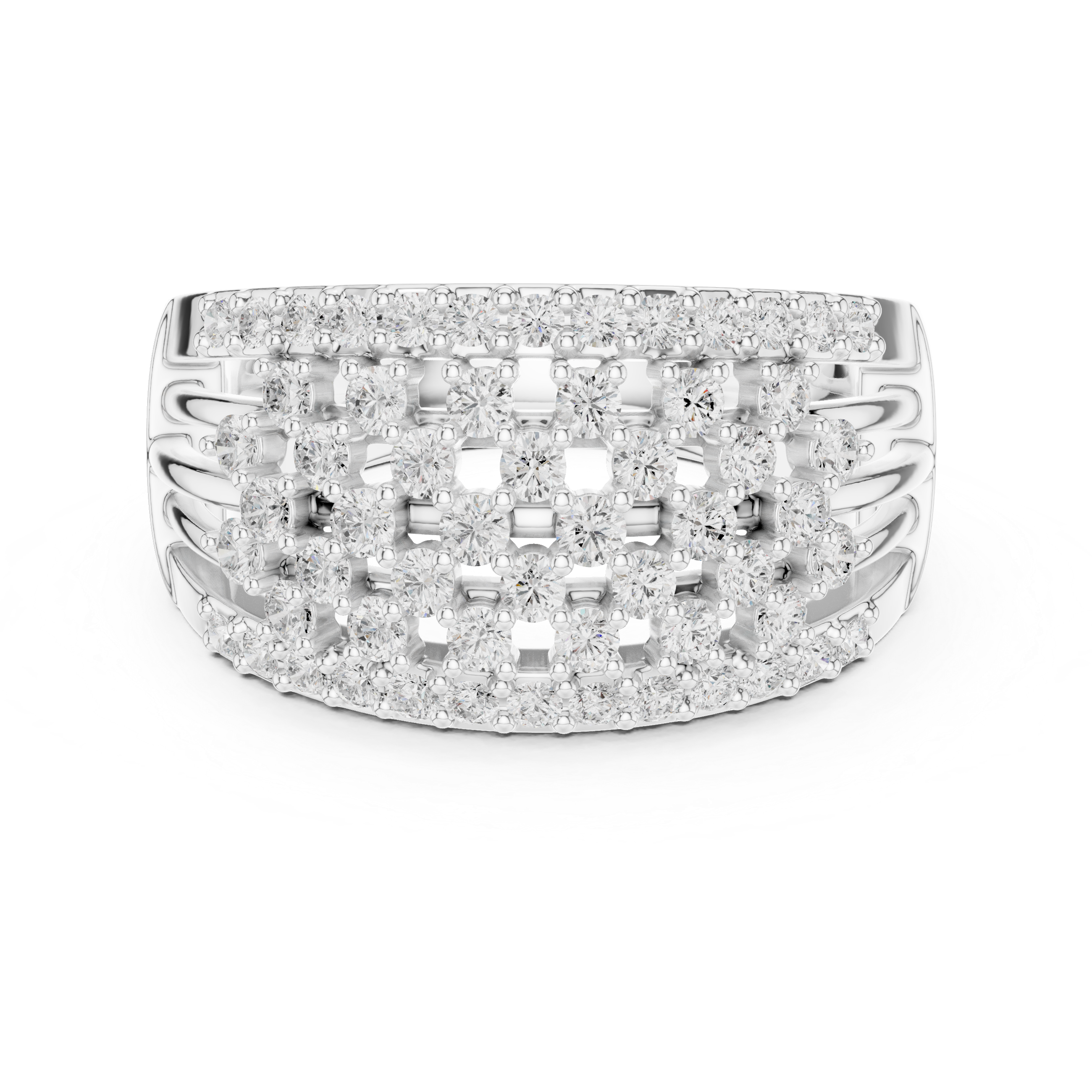 Radiant Ripple Lab Grown Diamond Ring