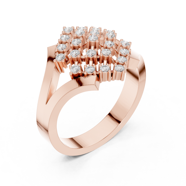 Knot Kinetic Lab Grown Diamond Ring