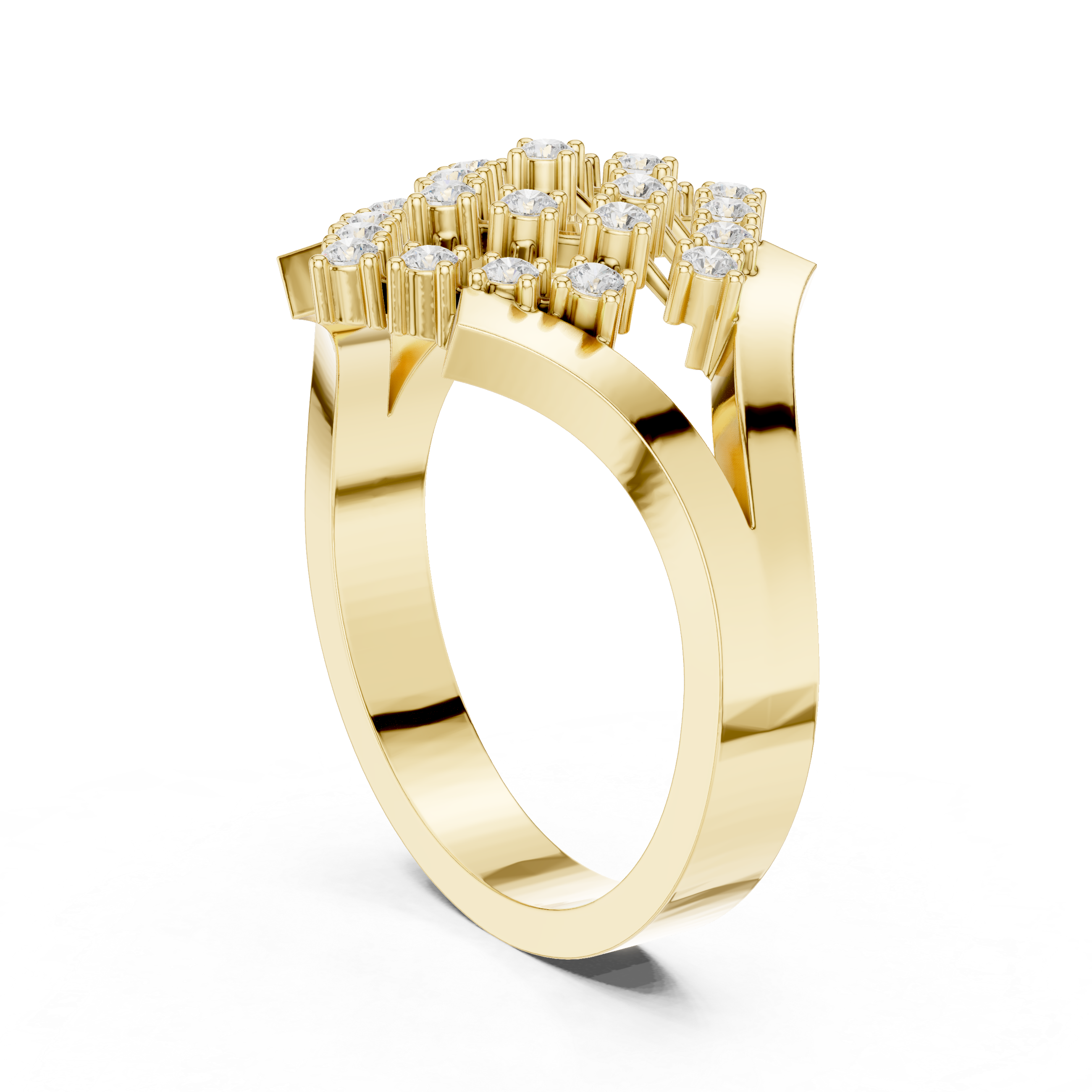 Knot Kinetic Lab Grown Diamond Ring