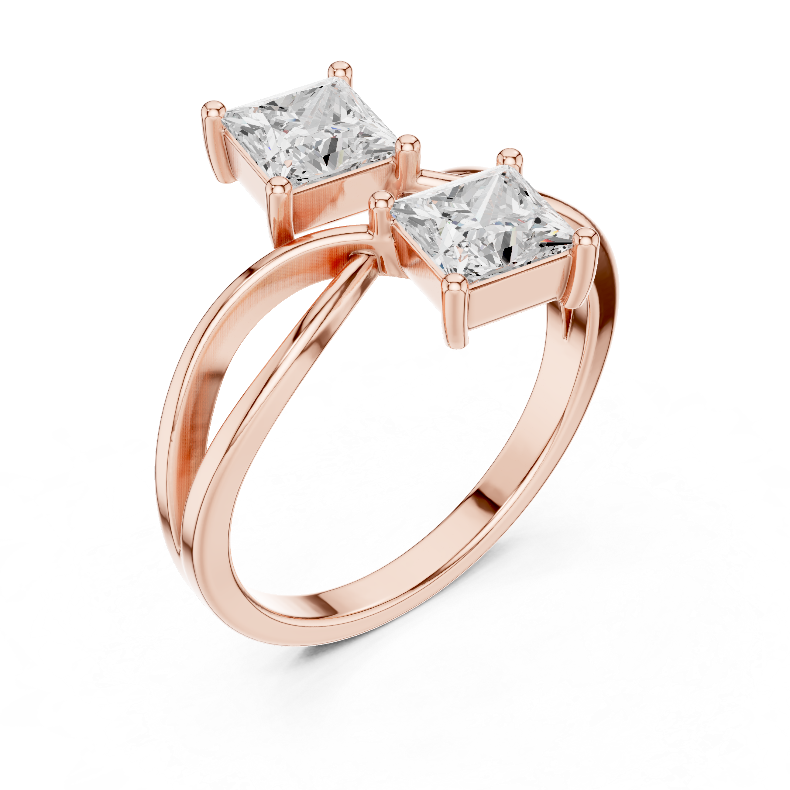 Crown Cluster Lab Grown Diamond Ring