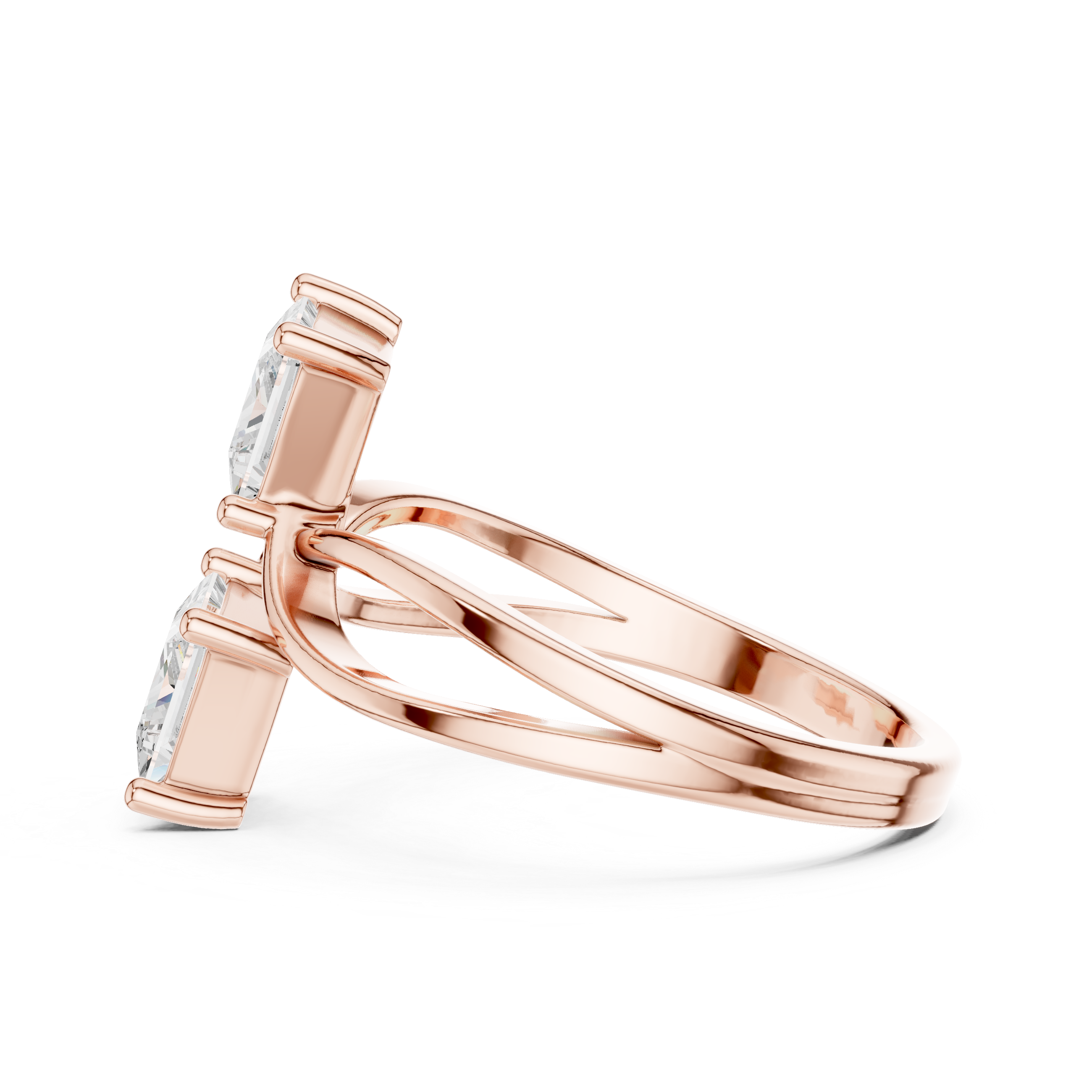 Crown Cluster Lab Grown Diamond Ring