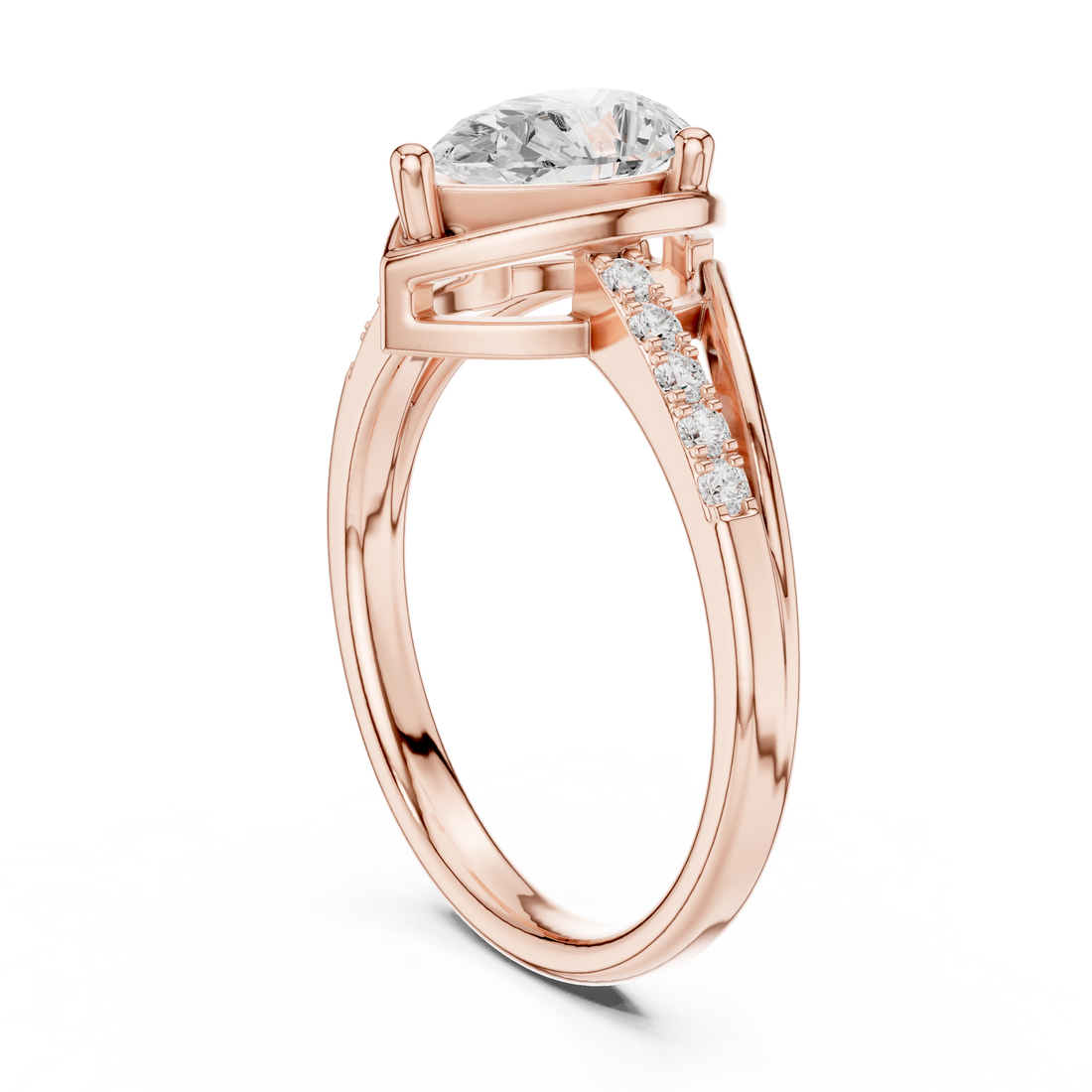 Halo Horizon Lab Grown Diamond Ring